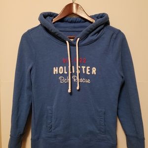Hollister 3/4 Sleeve Blue Hoodie